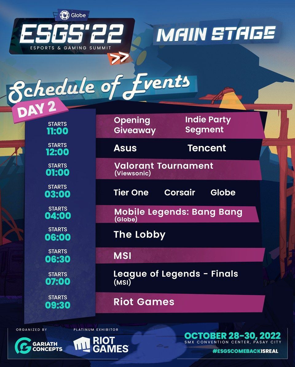 Day 2 Schedule