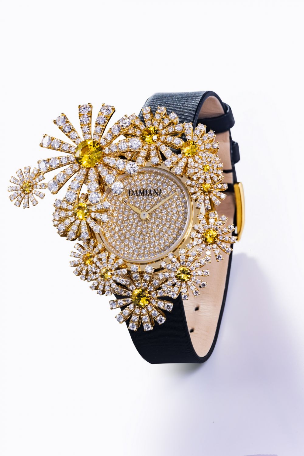 DAMIANI Margherita 18K黃金珠寶腕錶