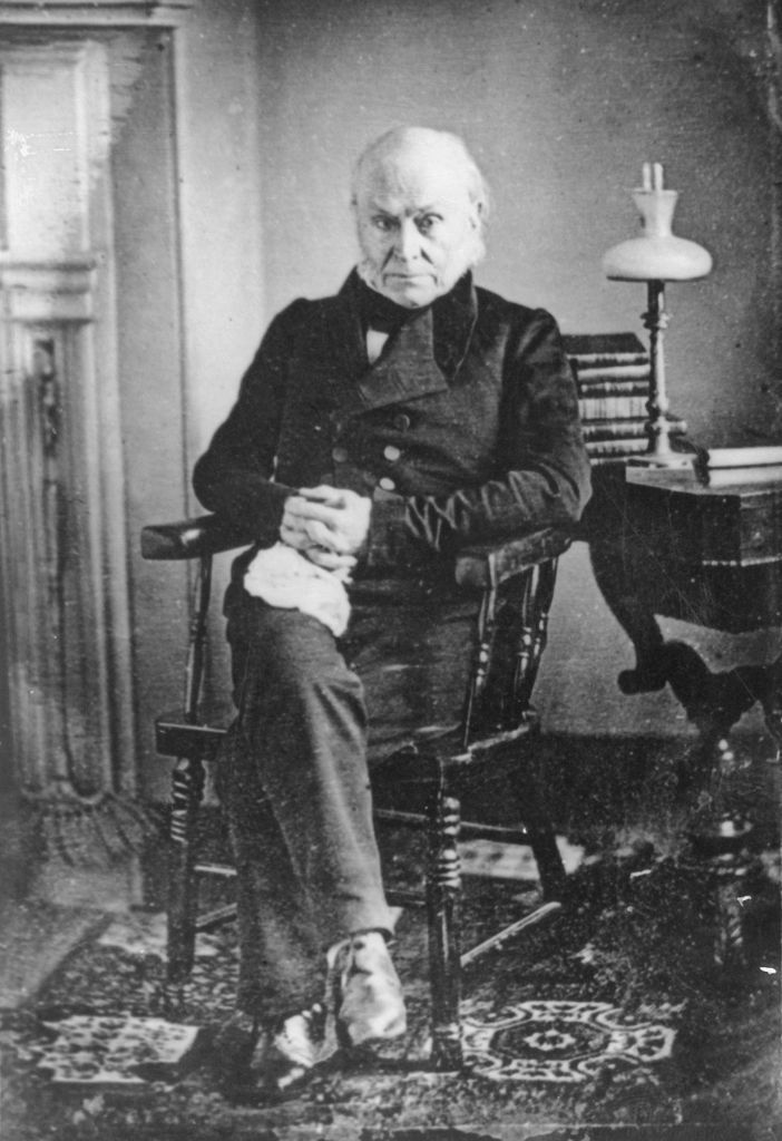 American politician John Quincy Adams (1767 - 1848), circa 1840. (Photo by Henry Guttmann/Hulton Archive/Getty Images)