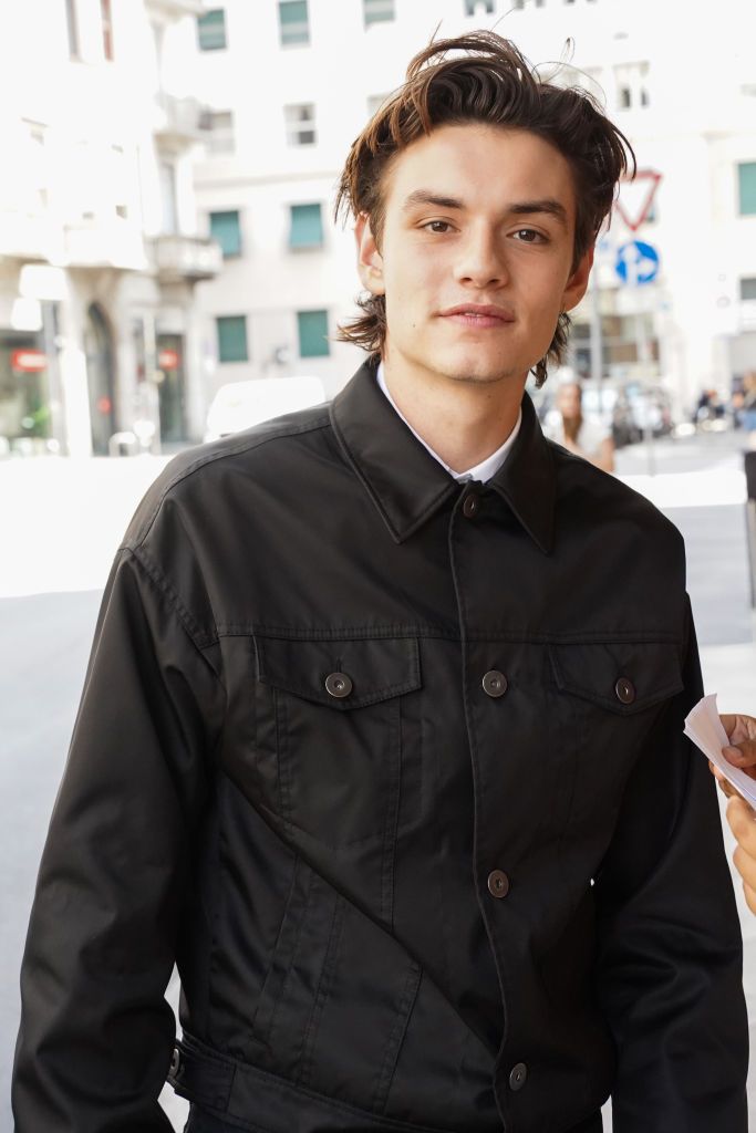 British actor Louis Partridge arriving at Palazzo Parigi, on the occasion of Milan Fashion Week Men's Collection Spring Summer 2023. Milan (Italy), June 19th, 2022 (Photo by Marco Piraccini/Archivio Marco Piraccini/Mondadori Portfolio via Getty Images)