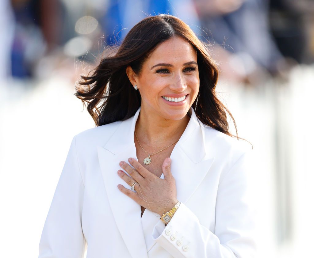 THE HAGUE, NETHERLANDS - APRIL 15: (EMBARGOED FOR PUBLICATION IN UK NEWSPAPERS UNTIL 24 HOURS AFTER CREATE DATE AND TIME) Meghan, Duchess of Sussex attends an Invictus Games Friends and Family reception hosted by the City of The Hague and the Dutch Ministry of Defence at Zuiderpark on April 15, 2022 in The Hague, Netherlands. (Photo by Max Mumby/Indigo/Getty Images)