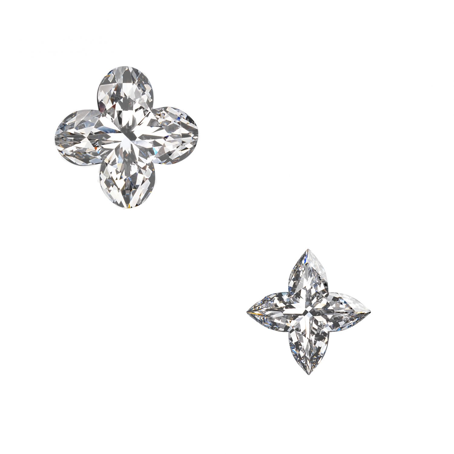 Louis Vuitton 星形切割(Star Cut)與花卉切割(Flower Cut)鑽石