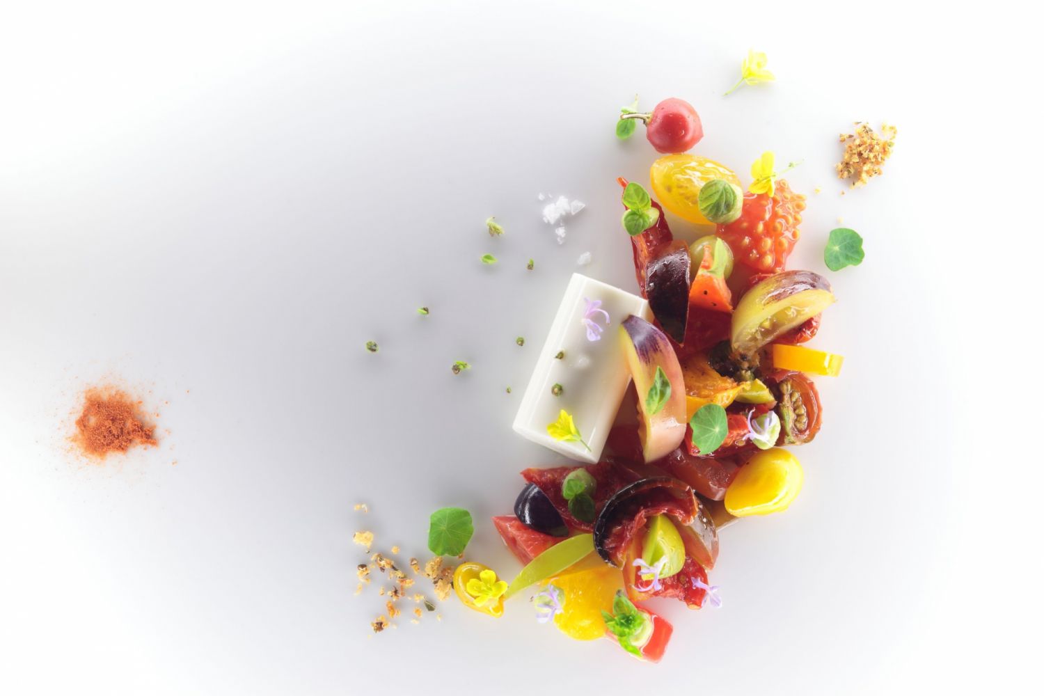 His meals are a burst of colour and flavour on one plate