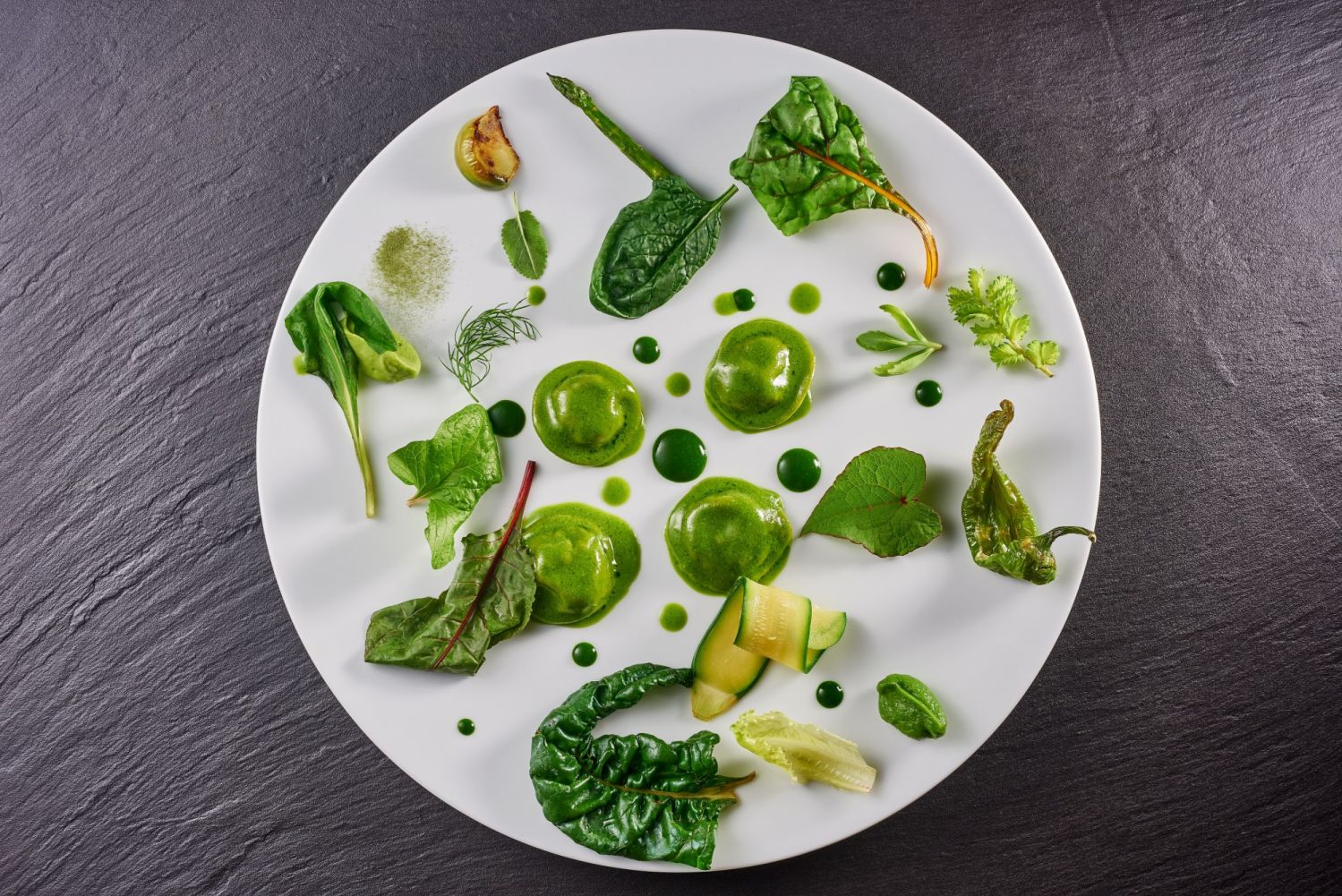 Baiocco is known for his intricate and creative plating