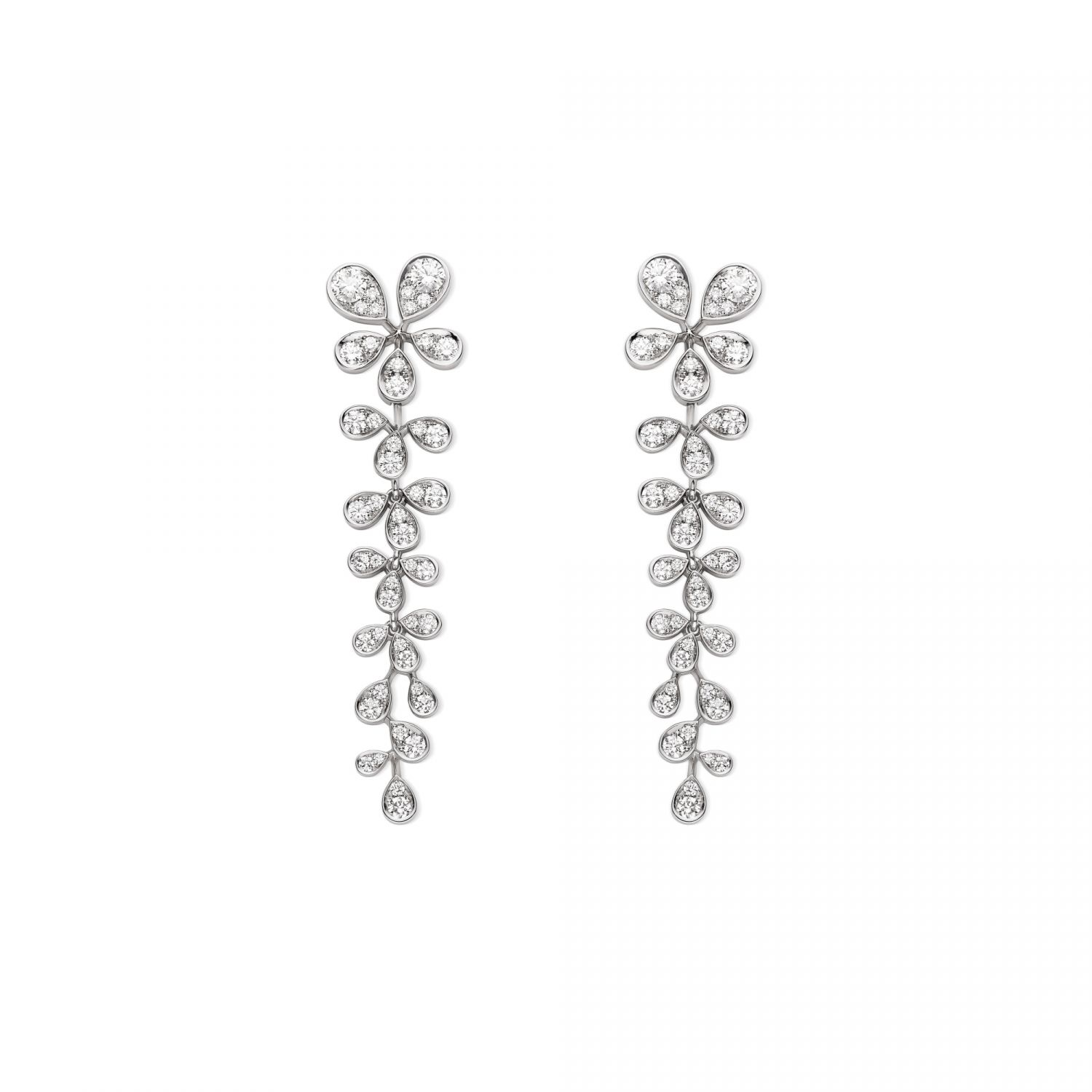 Chaumet Joséphine Aigrette Impériale 18K白金耳環