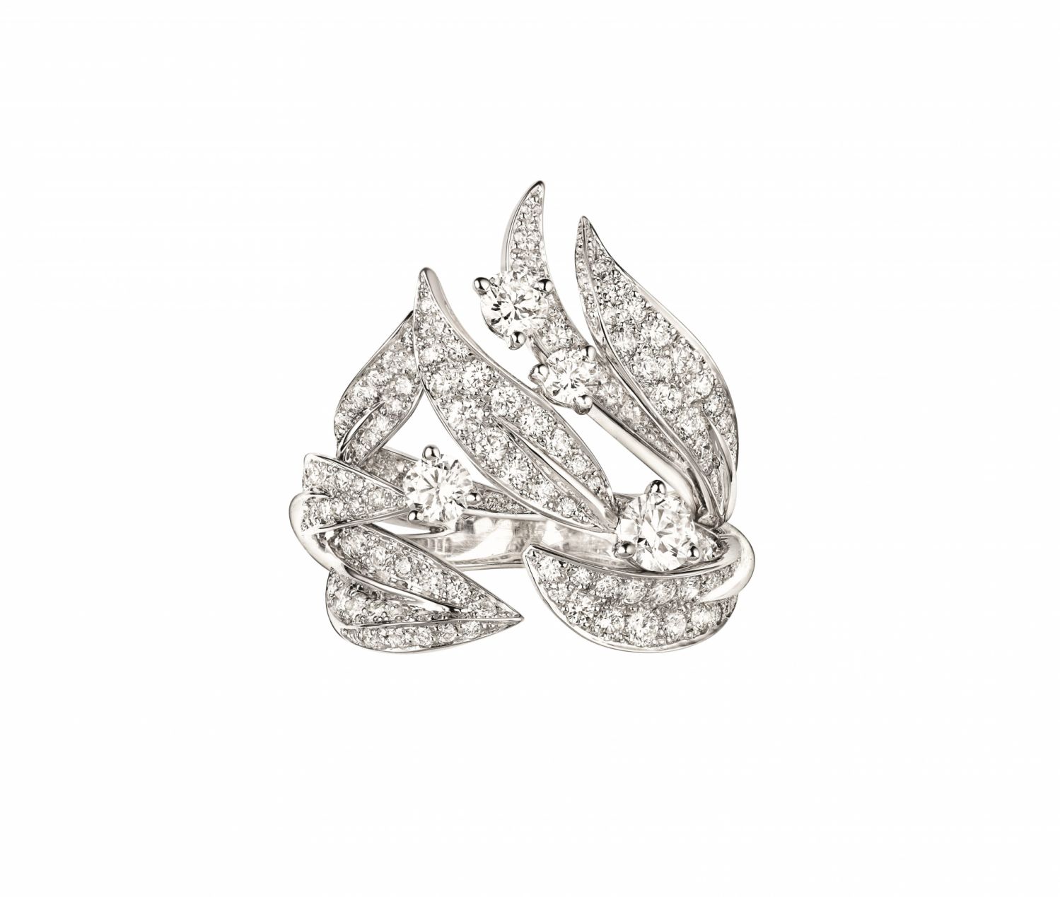 Chaumet Laurier 18K白金戒指