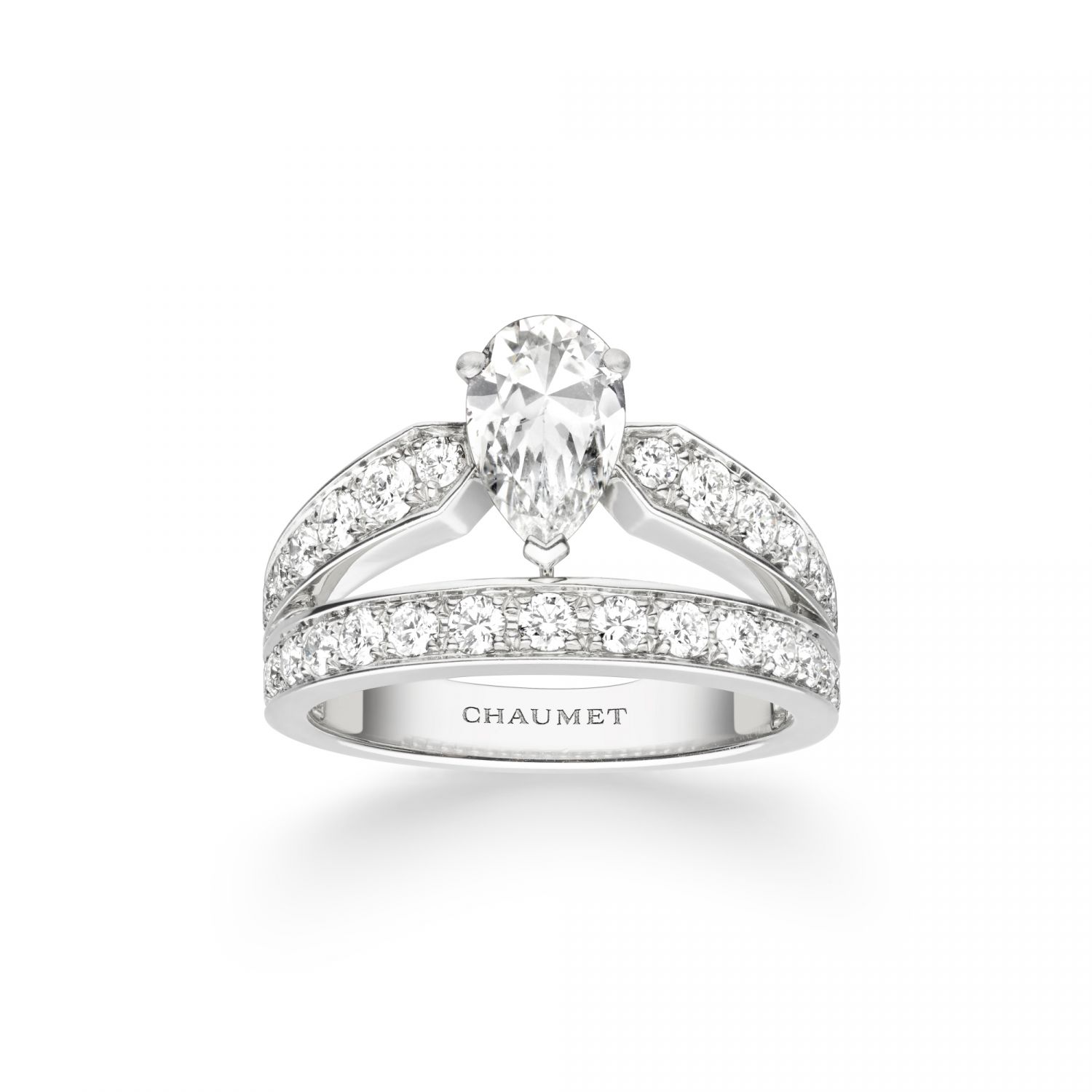 Chaumet Joséphine Aube Printanière 鉑金單鑽戒指