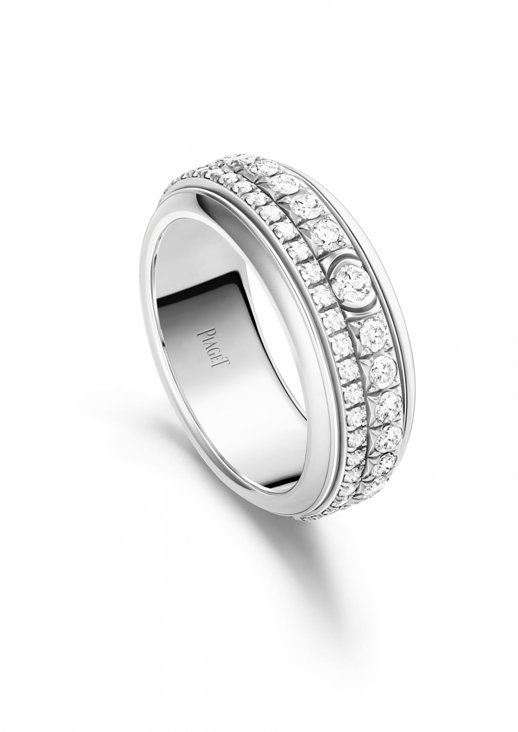 PIAGET Possession系列18K白金鑽石戒指