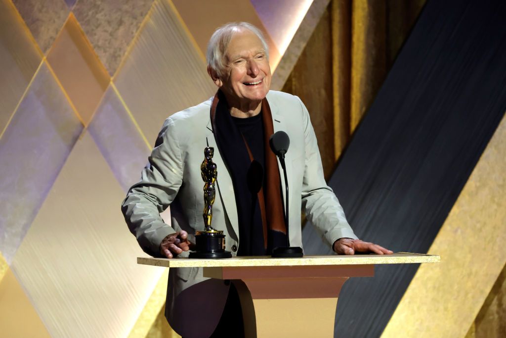 LOS ANGELES, CALIFORNIA - NOVEMBER 19: Peter Weir accepts an award onstage during the Academy of Motion Picture Arts and Sciences 13th Governors Awards at Fairmont Century Plaza on November 19, 2022 in Los Angeles, California. (Photo by Kevin Winter/Getty Images)