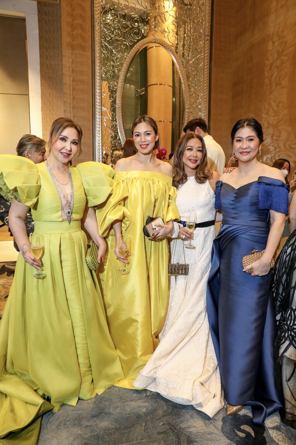 Small Laude in Puey Quinones, Mandy de la Rama, Korina Sanchez-Roxas in Puey Quiñones, and Mons Romulo in Rhett Eala