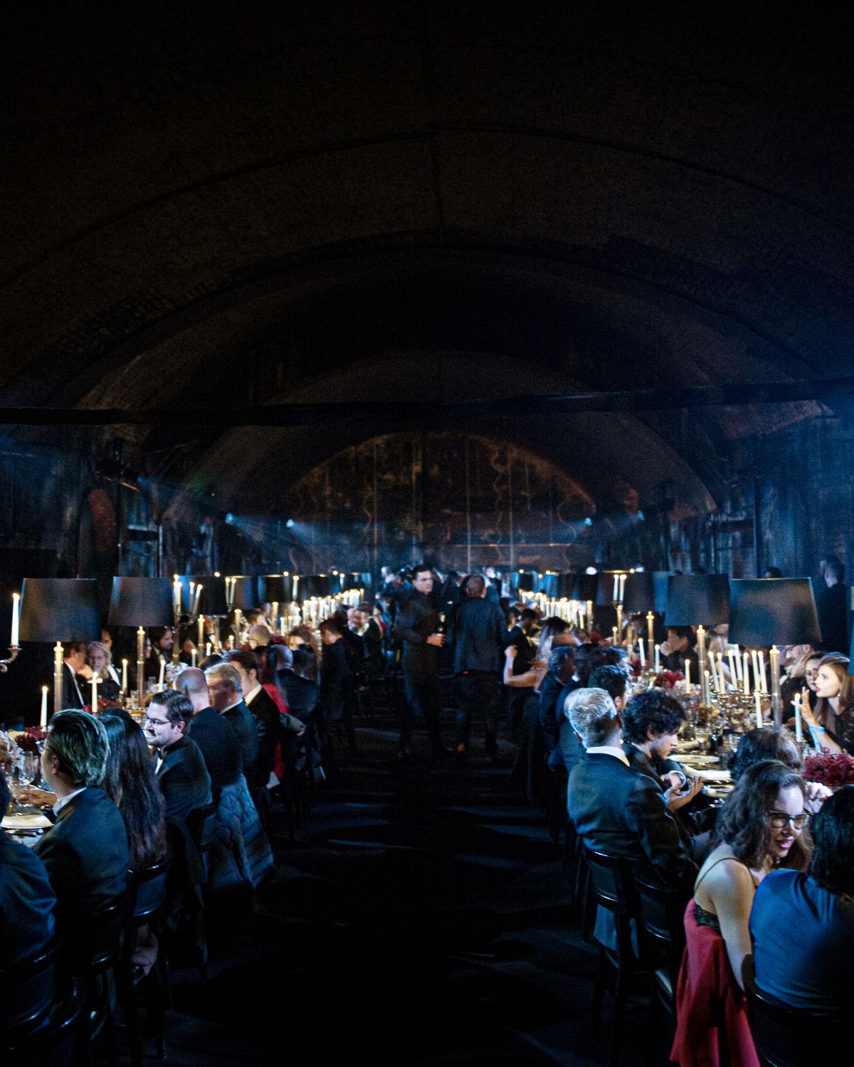 The secret venue of the event turned out to be a disused London Underground station