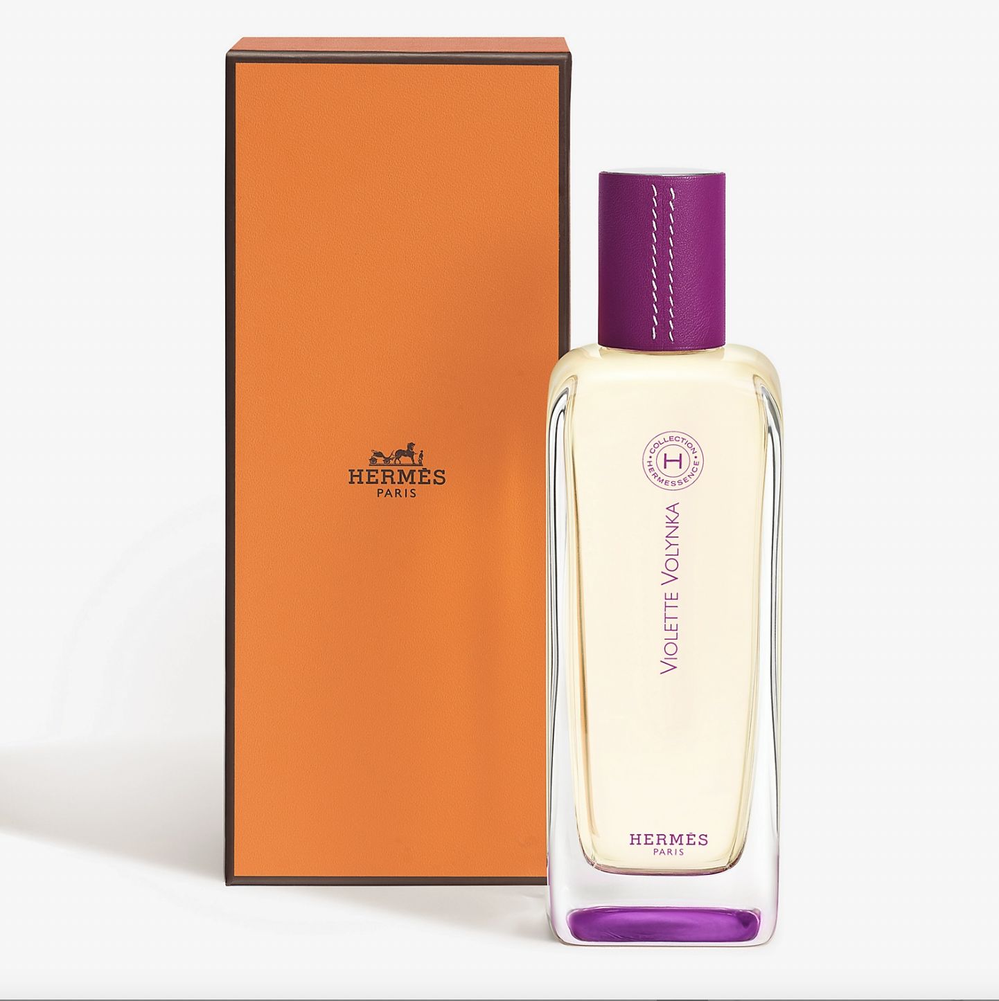 Hermessence Violette Volynka愛馬仕聞香珍藏香堇皮革淡香水。Photo via Hermès