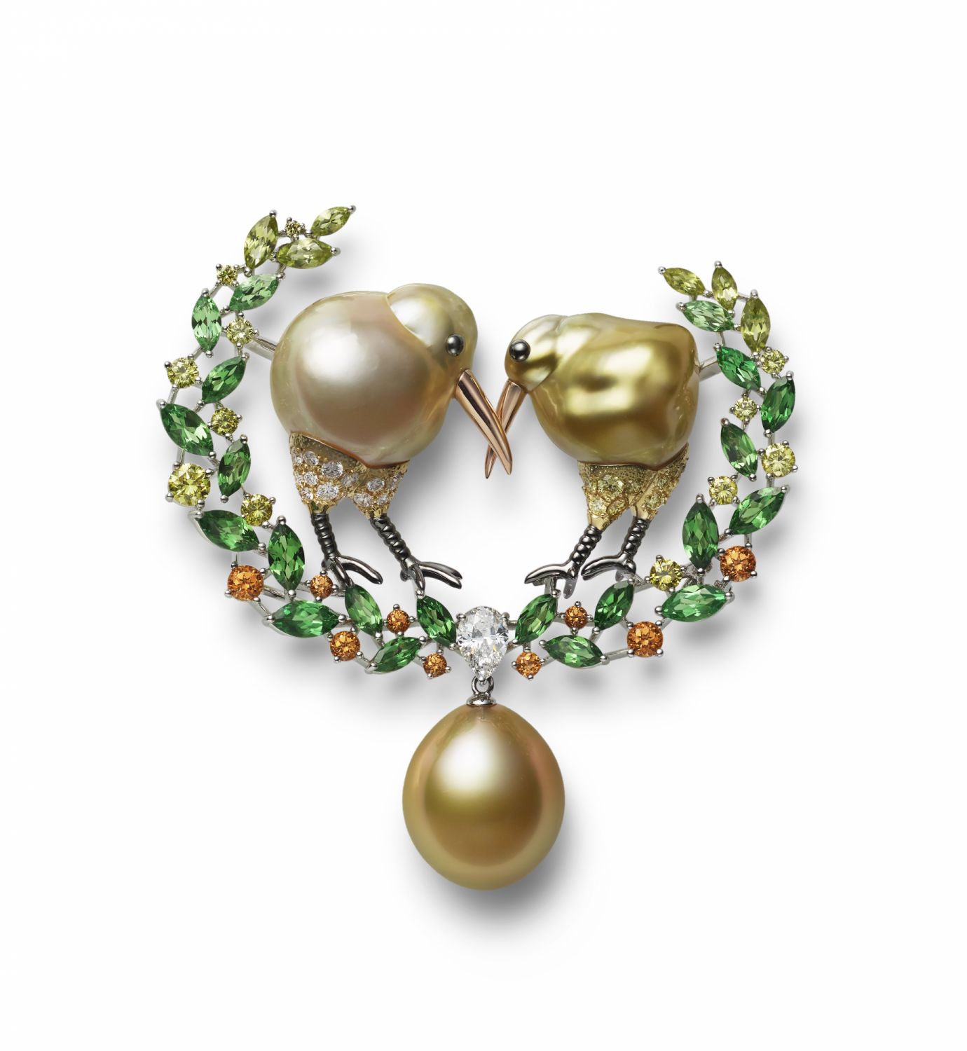 Mikimoto Wild And Wonderful頂級珠寶系列奇異鳥造型胸針