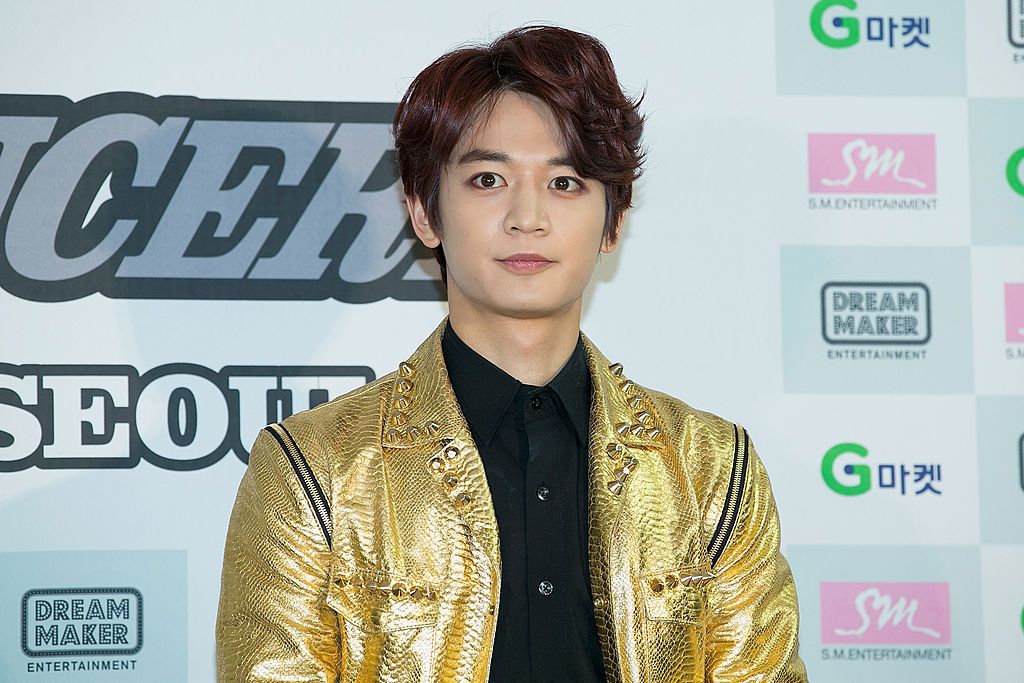 SEOUL, SOUTH KOREA - MARCH 09: Minho of South Korean boy band SHINee attends the "SHINee World III" press conference on March 9, 2014 in Seoul, South Korea. (Photo by Han Myung-Gu/WireImage)