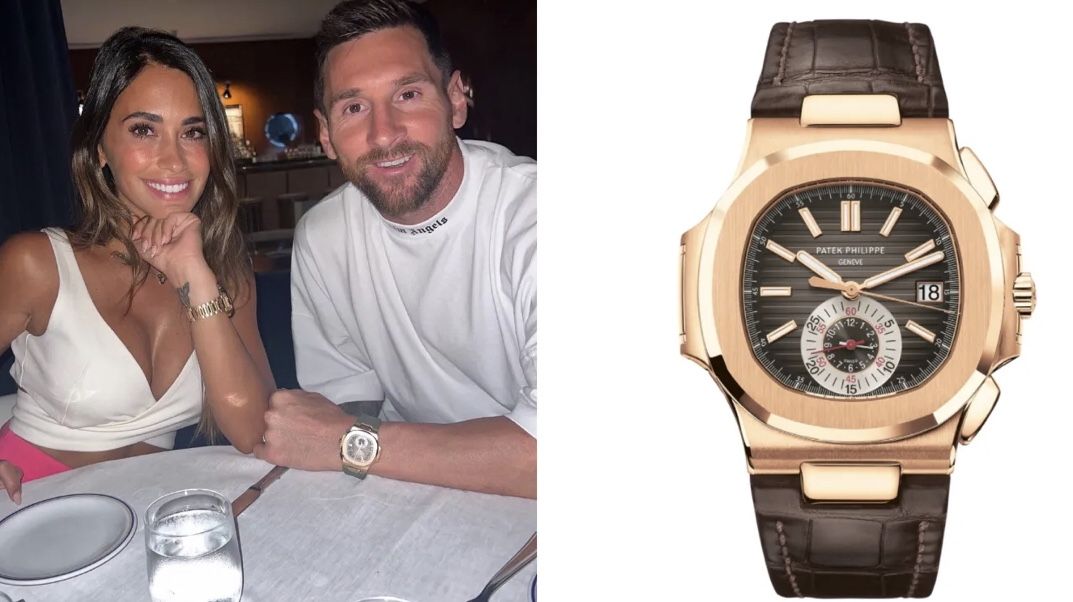梅西配戴Patek Philippe金鷹系列。 圖片取自 Lionel Messi IG。