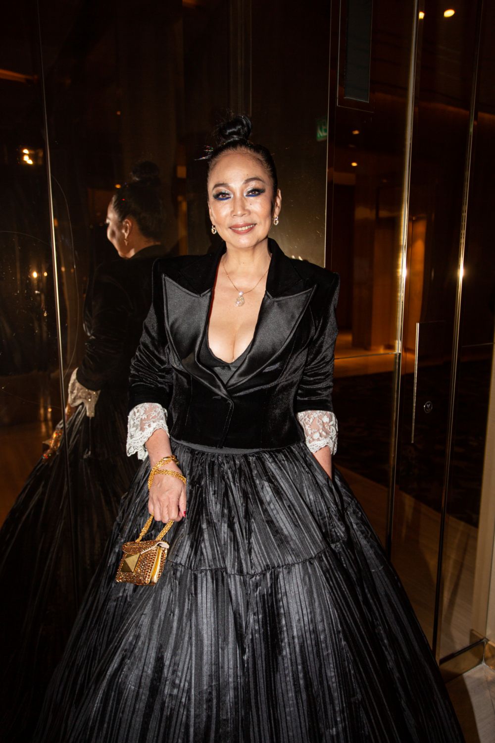 Gerrie Beh wearing Chopard L’heure du Diamant jewellery