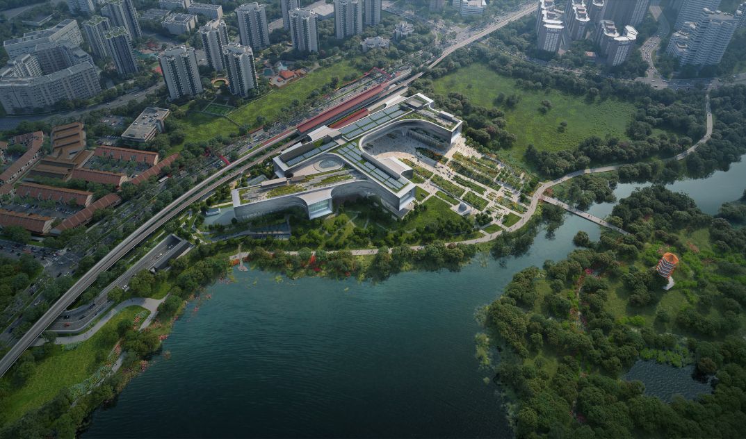 A bird's eye view of what the new Singapore Centre would look like