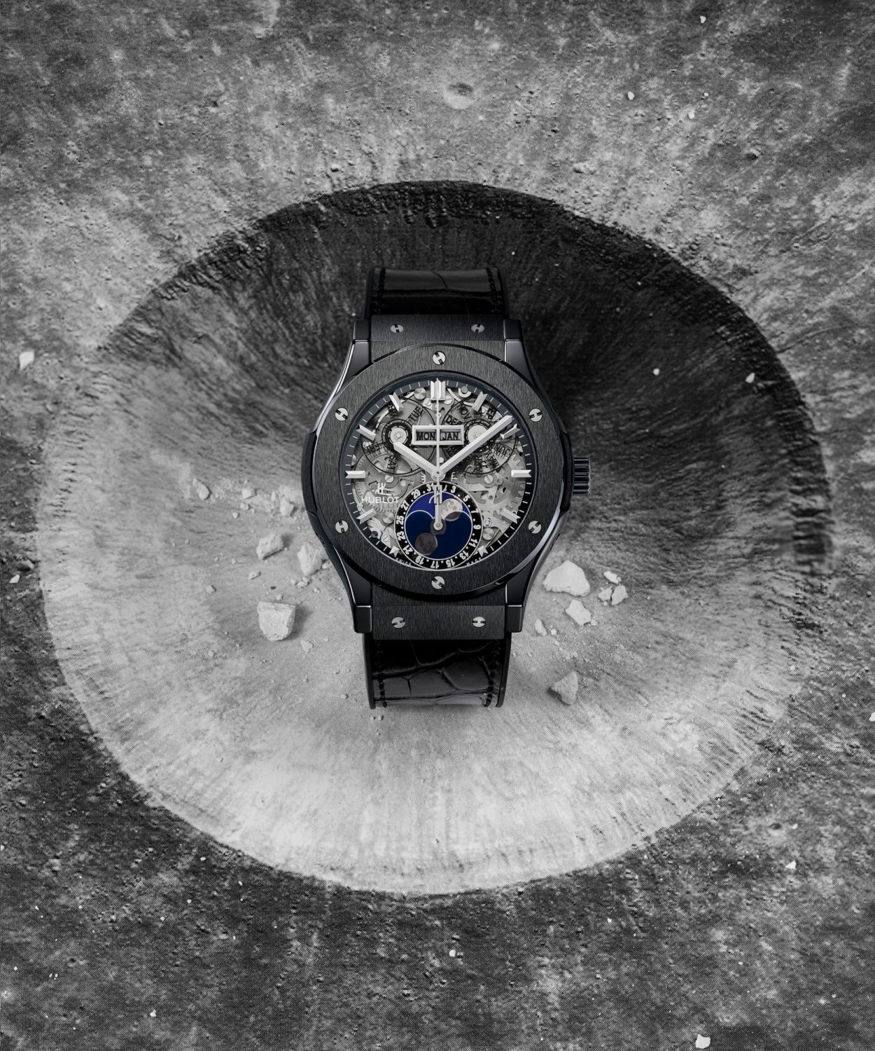 Hublot Classic Fusion經典融合系列月相陶瓷計時碼錶