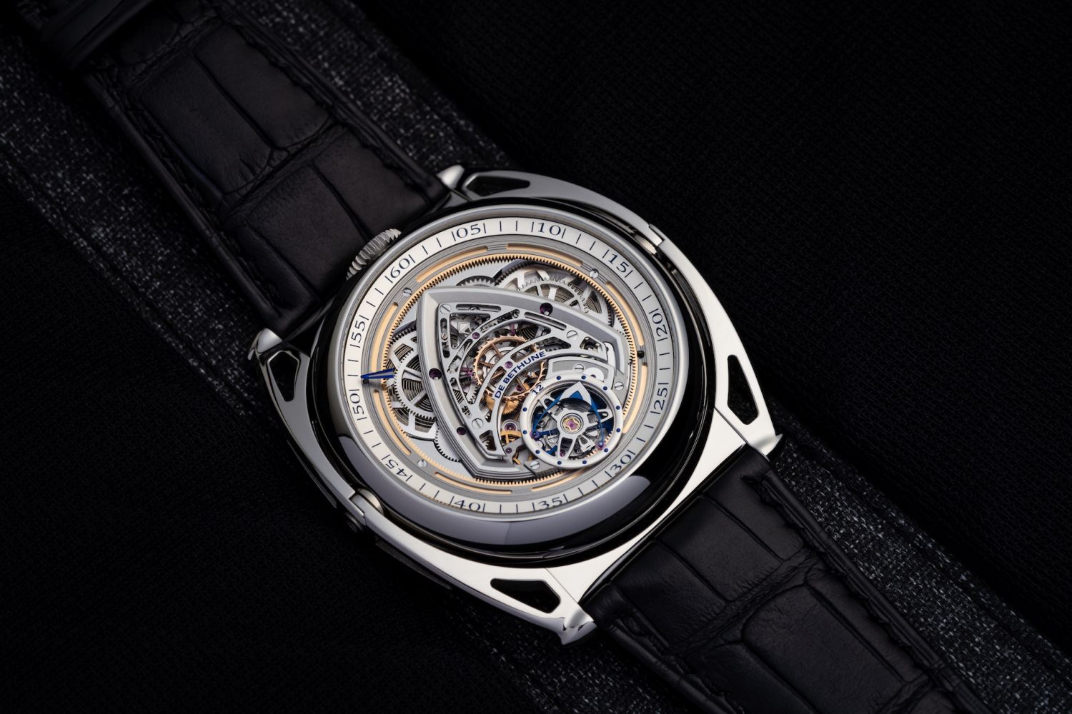 DB Kind of Two Jumping GMT has two dials, each displaying a different time zone