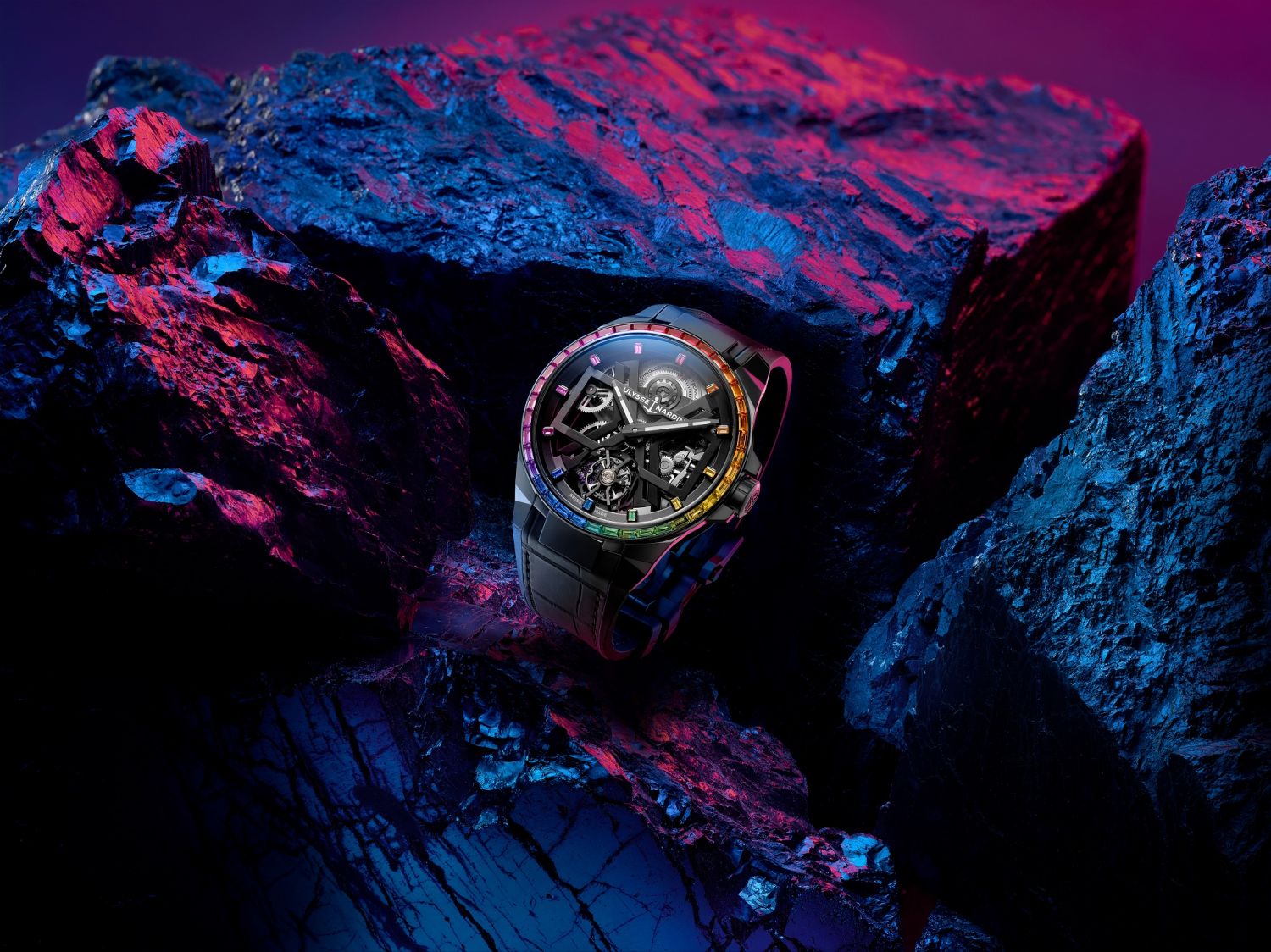 雅典錶 Ulysse Nardin Blast陀飛輪彩虹腕錶形象圖