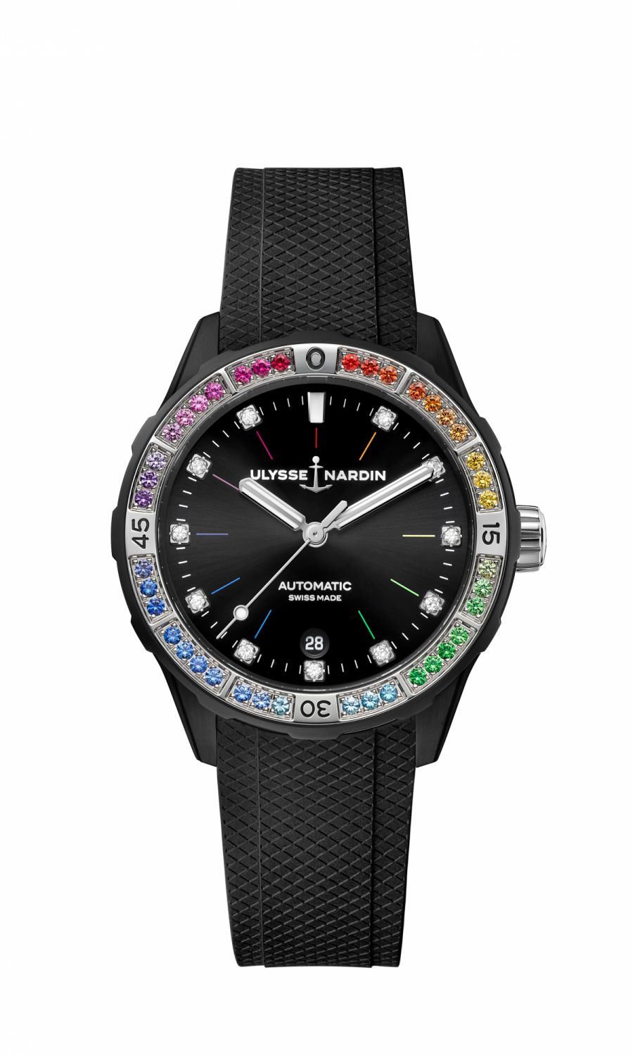 雅典錶 Ulysse Nardin Lady Diver美人魚潛水彩虹腕錶
