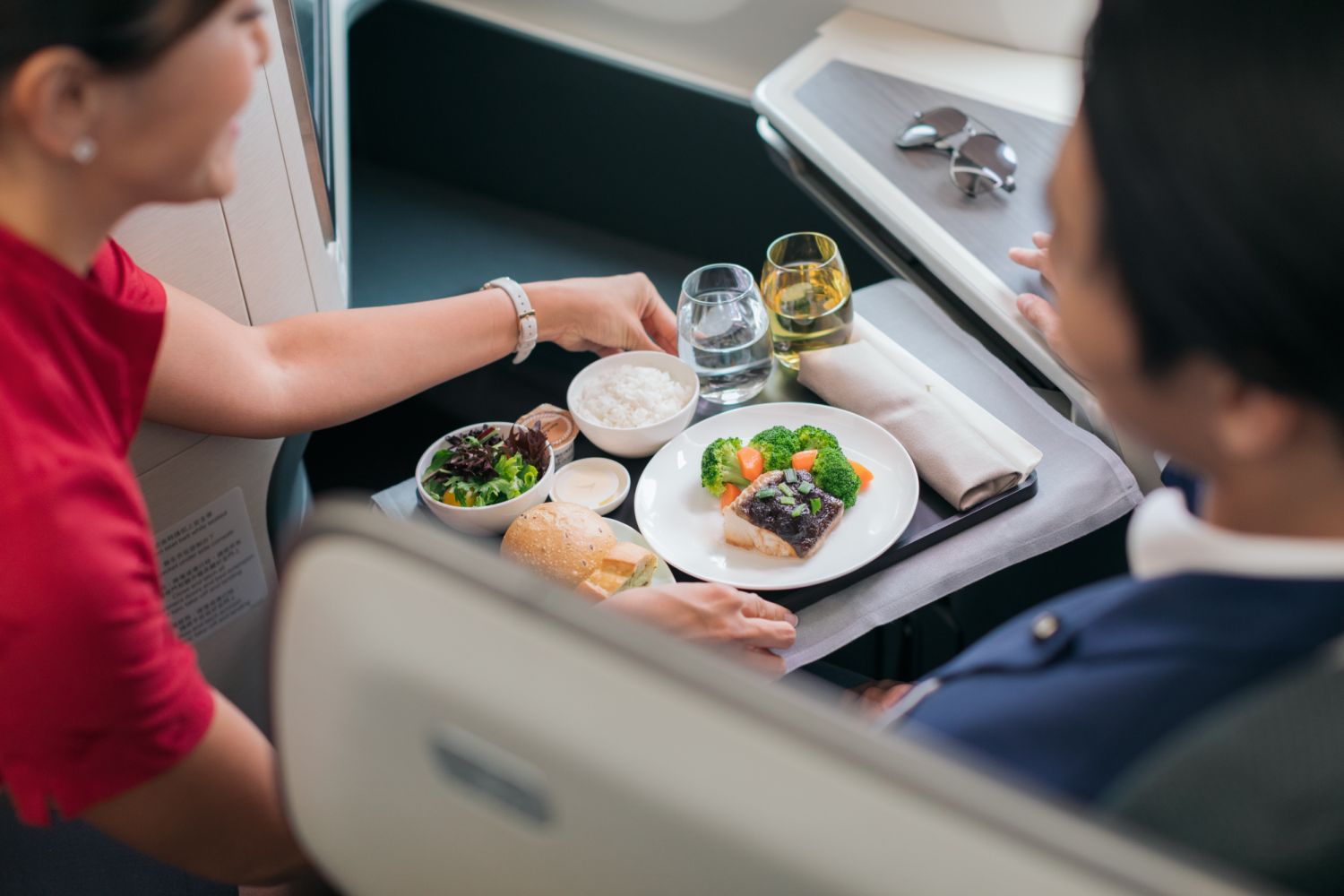 The Cathay Pacific Business Class' Choose My Meal service