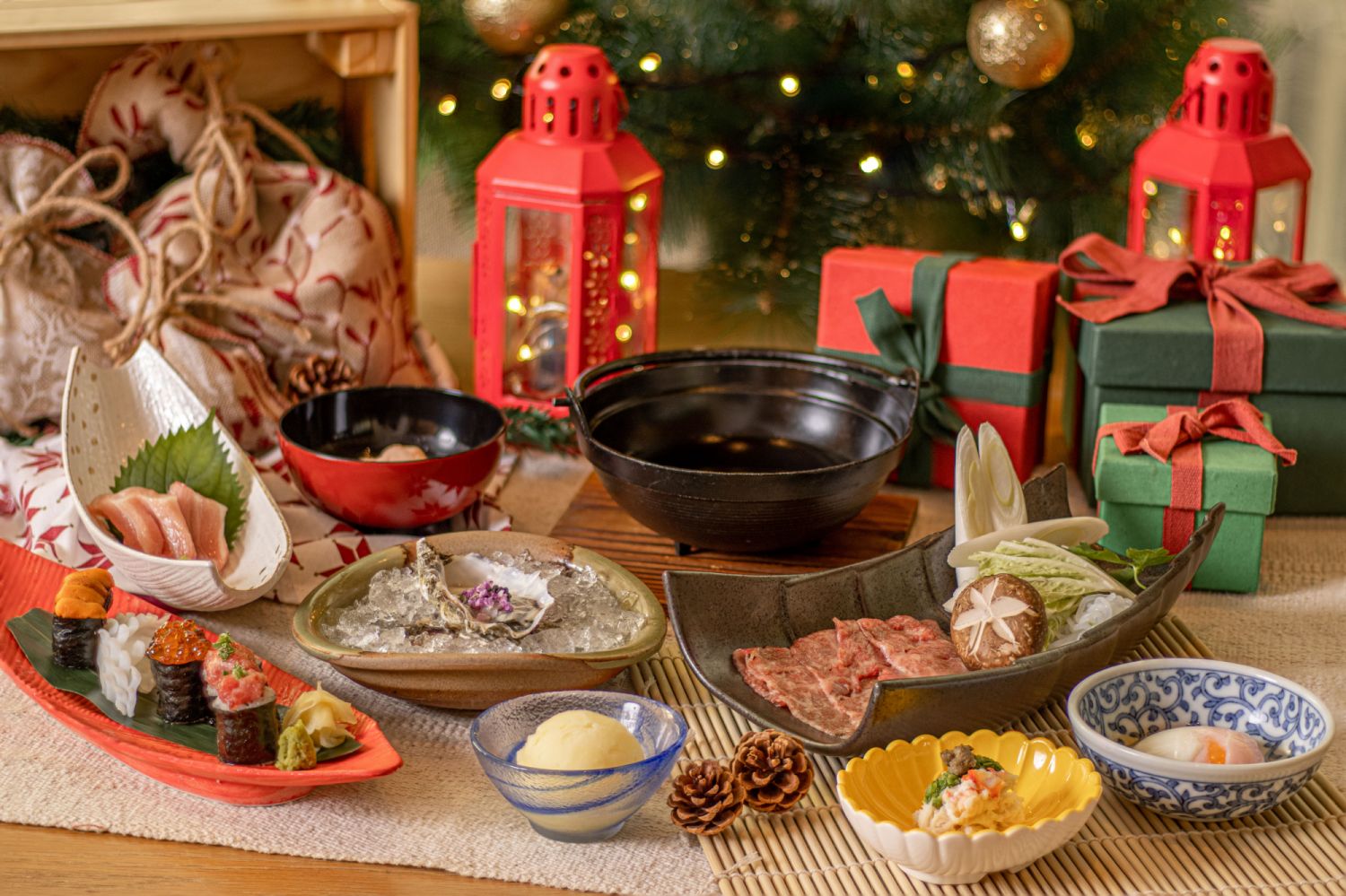 Ebisu's Christmas dinner set
