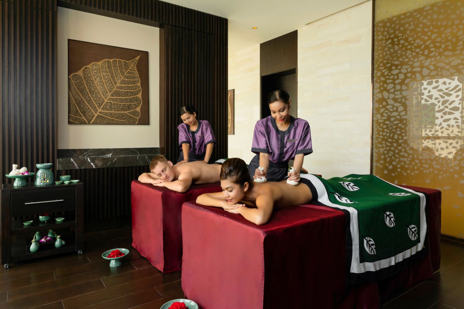 A massage at Banyan Tree Spa