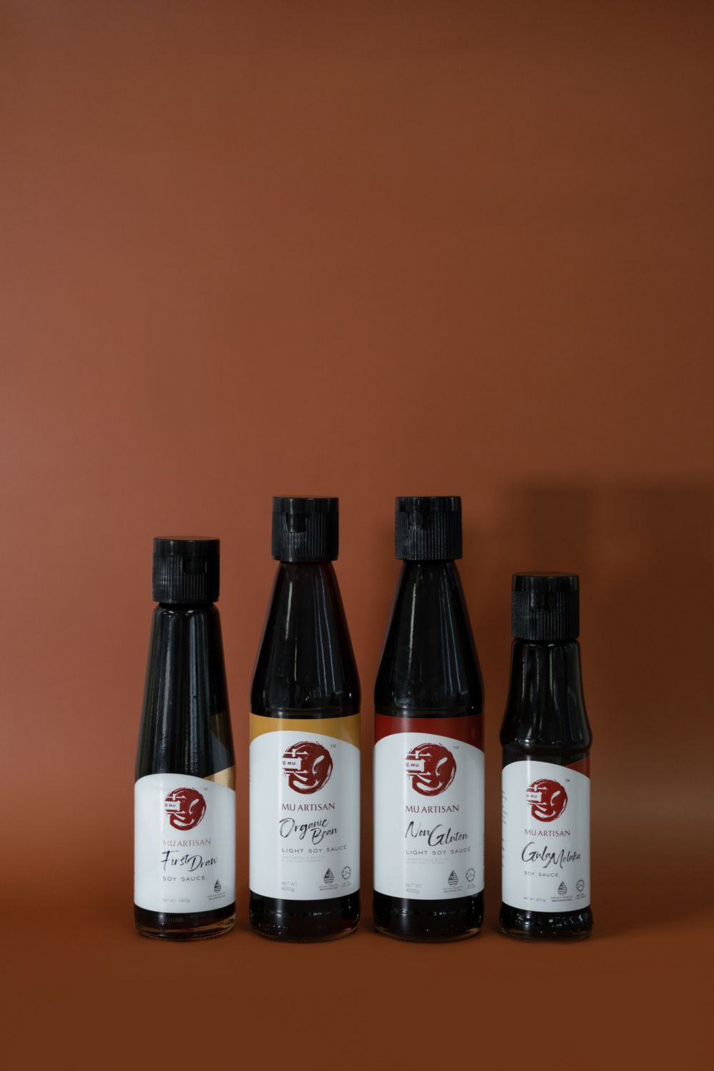 Mu Artisan Soy Sauce comes in four variations: first draw, organic bean, non-gluten, and gula Melaka (Photo: Mu Artisan Soy Sauce)