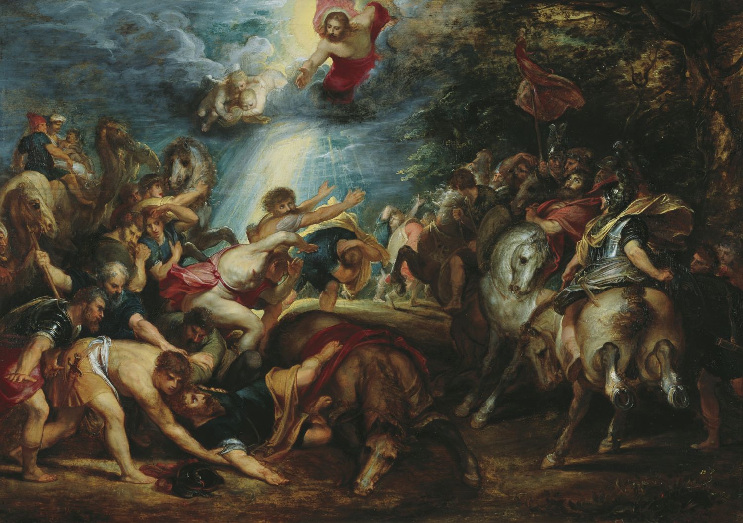 The Conversion of Saint Paul, Peter Paul Rubens (Flemish, 1577–1640), around 1601–1602, Oil on oak panel (Photo: Courtesy of Liechtenstein, The Princely Collections, Vaduz–Vienna)