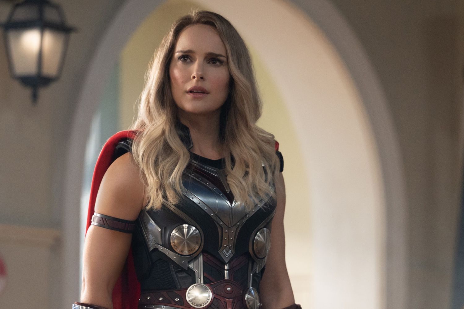 Natalie Portman as The Mighty Thor in Marvel Studios' THOR: LOVE AND THUNDER. Photo by Jasin Boland. ©Marvel Studios 2022. All Rights Reserved.