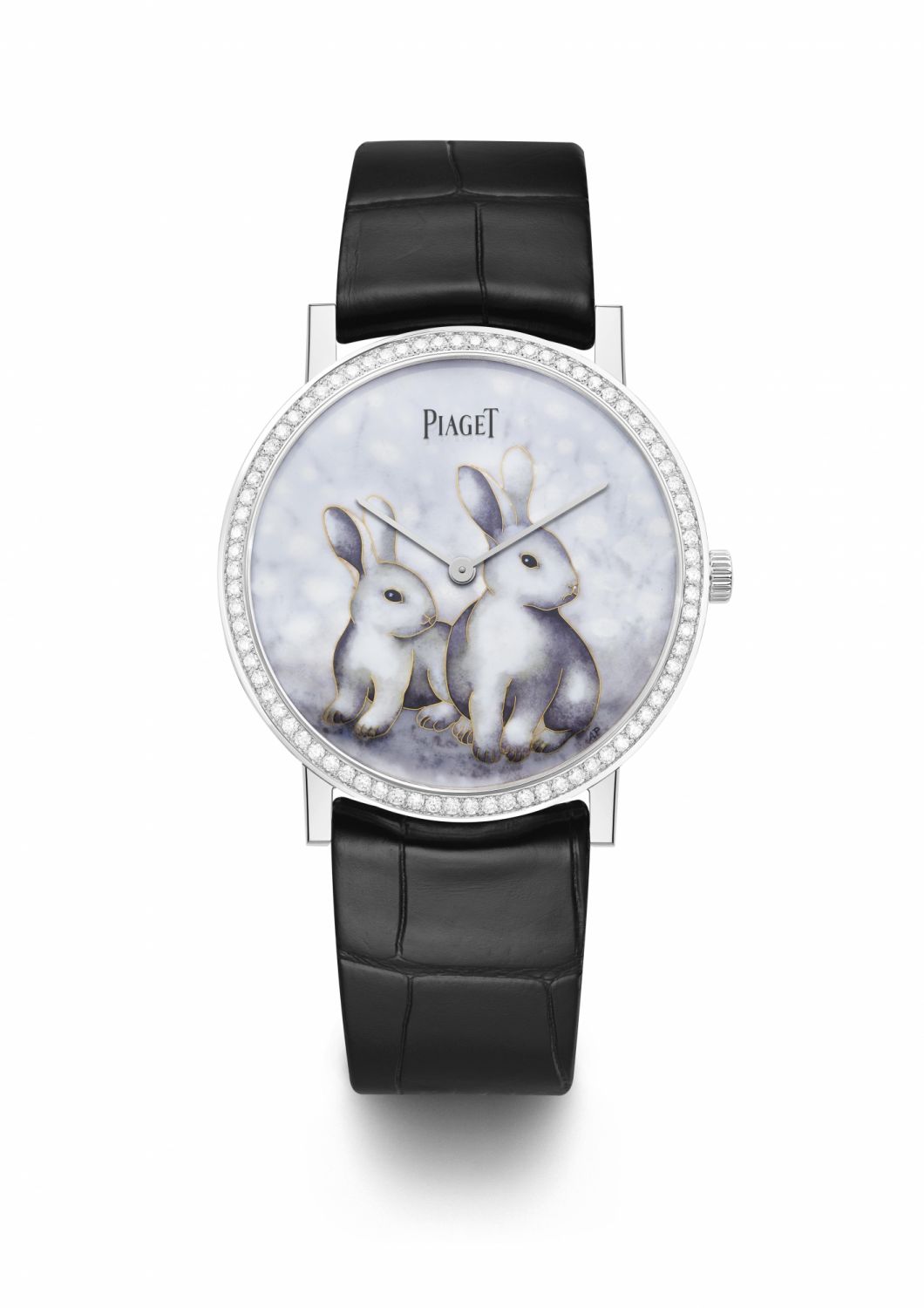 Piaget Altiplano系列兔年生肖掐絲琺瑯工藝錶盤超薄腕錶