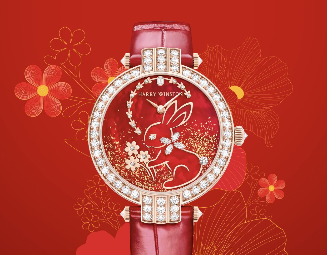 Harry Winston 海瑞溫斯頓 Premier 卓時系列限量兔年生肖 36 毫米自動腕錶