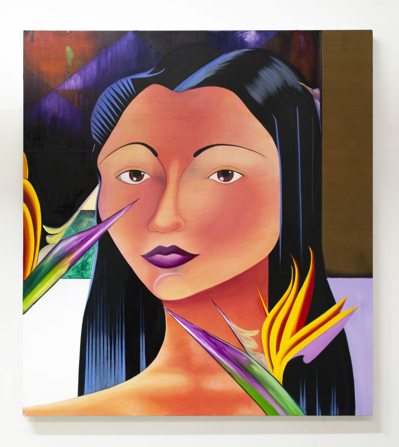 Marcelo Florida, Na Janela (By The Window), 2022, oil on canvas, 101.5 x 91.5 cm
