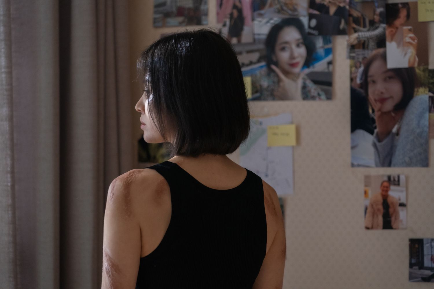 The Glory Song Hye-kyo as Moon Dong-eun in The Glory Cr. Graphyoda/Netflix © 2022