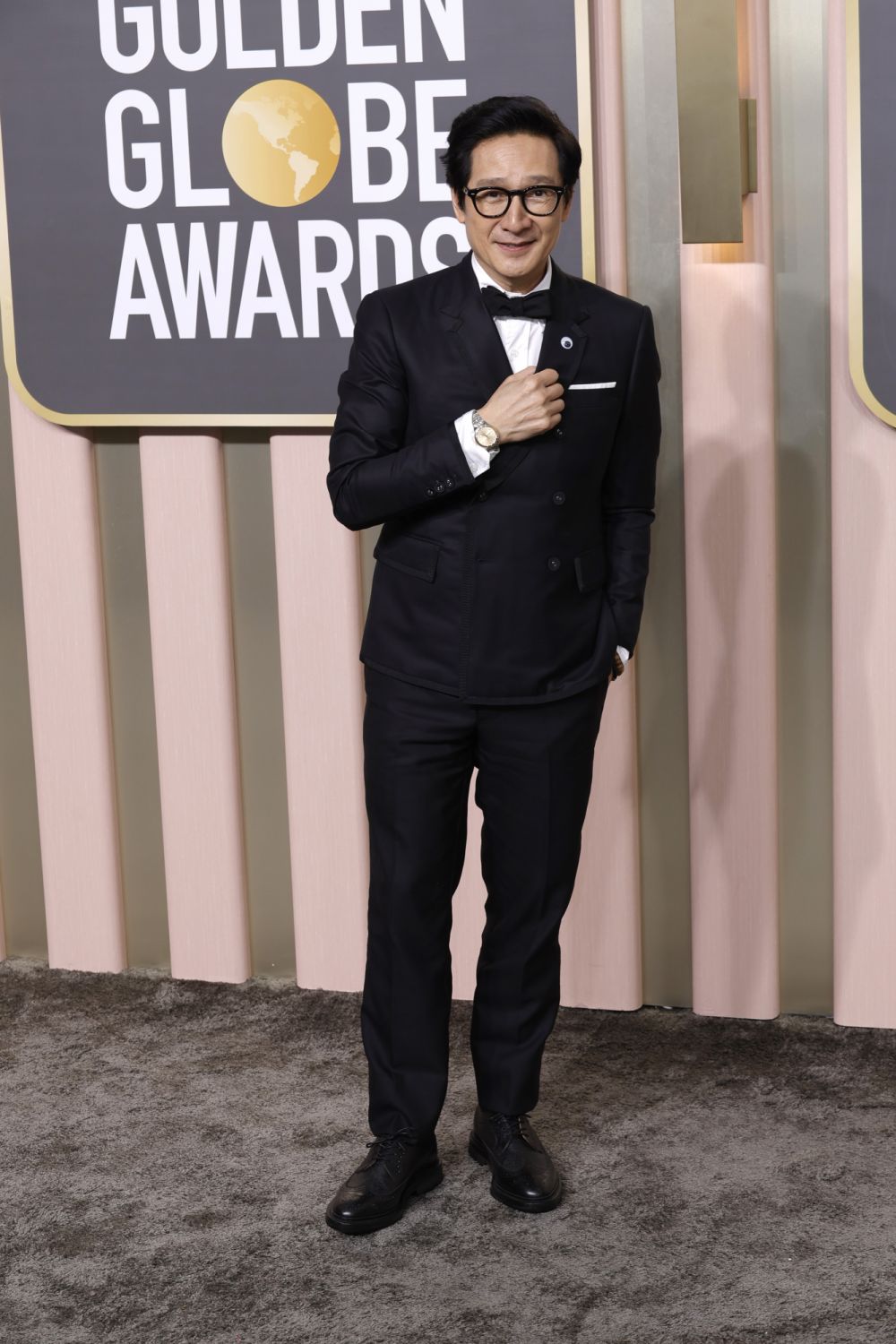 BEVERLY HILLS, CALIFORNIA - JANUARY 10: Ke Huy Quan attends the 80th Annual Golden Globe Awards at The Beverly Hilton on January 10, 2023 in Beverly Hills, California. (Photo by Frazer Harrison/WireImage)