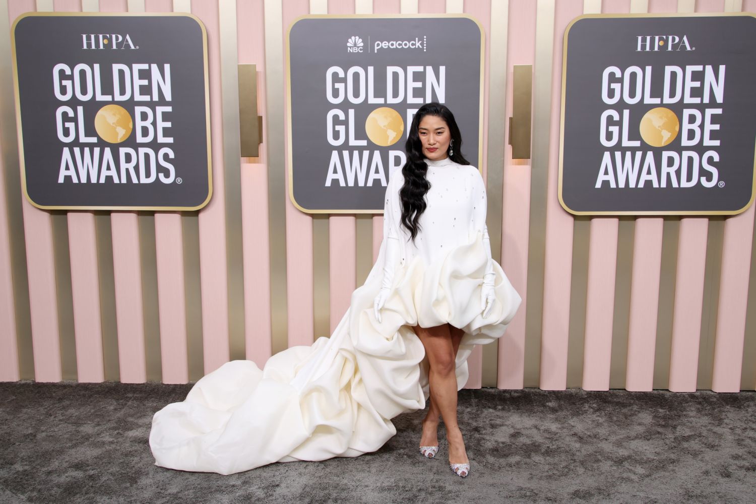 BEVERLY HILLS, CALIFORNIA - JANUARY 10: Chloe Flower attends the 80th Annual Golden Globe Awards at The Beverly Hilton on January 10, 2023 in Beverly Hills, California. (Photo by Daniele Venturelli/WireImage)