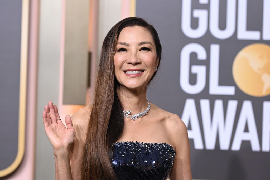 Michelle Yeoh at the 80th Annual Golden Globe Awards held at The Beverly Hilton on January 10, 2023 in Beverly Hills, California. (Photo by Gilbert Flores/Variety via Getty Images)
