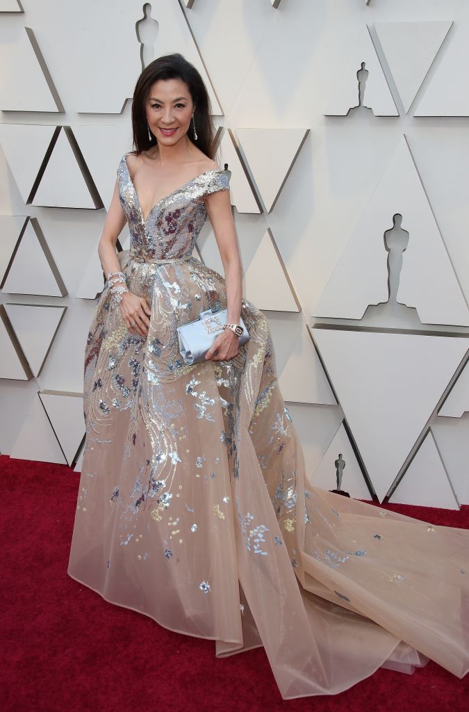 HOLLYWOOD, CA - FEBRUARY 24: Michelle Yeoh attends the 91st Annual Academy Awards at Hollywood and Highland on February 24, 2019 in Hollywood, California. (Photo by Dan MacMedan/Getty Images)