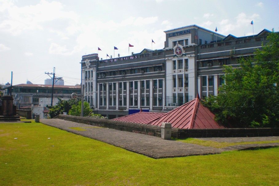 The facade of Colegio de San Juan de Letran can be seen from Baluarte de San Gabriel (Photo: Ivan Cultura)
