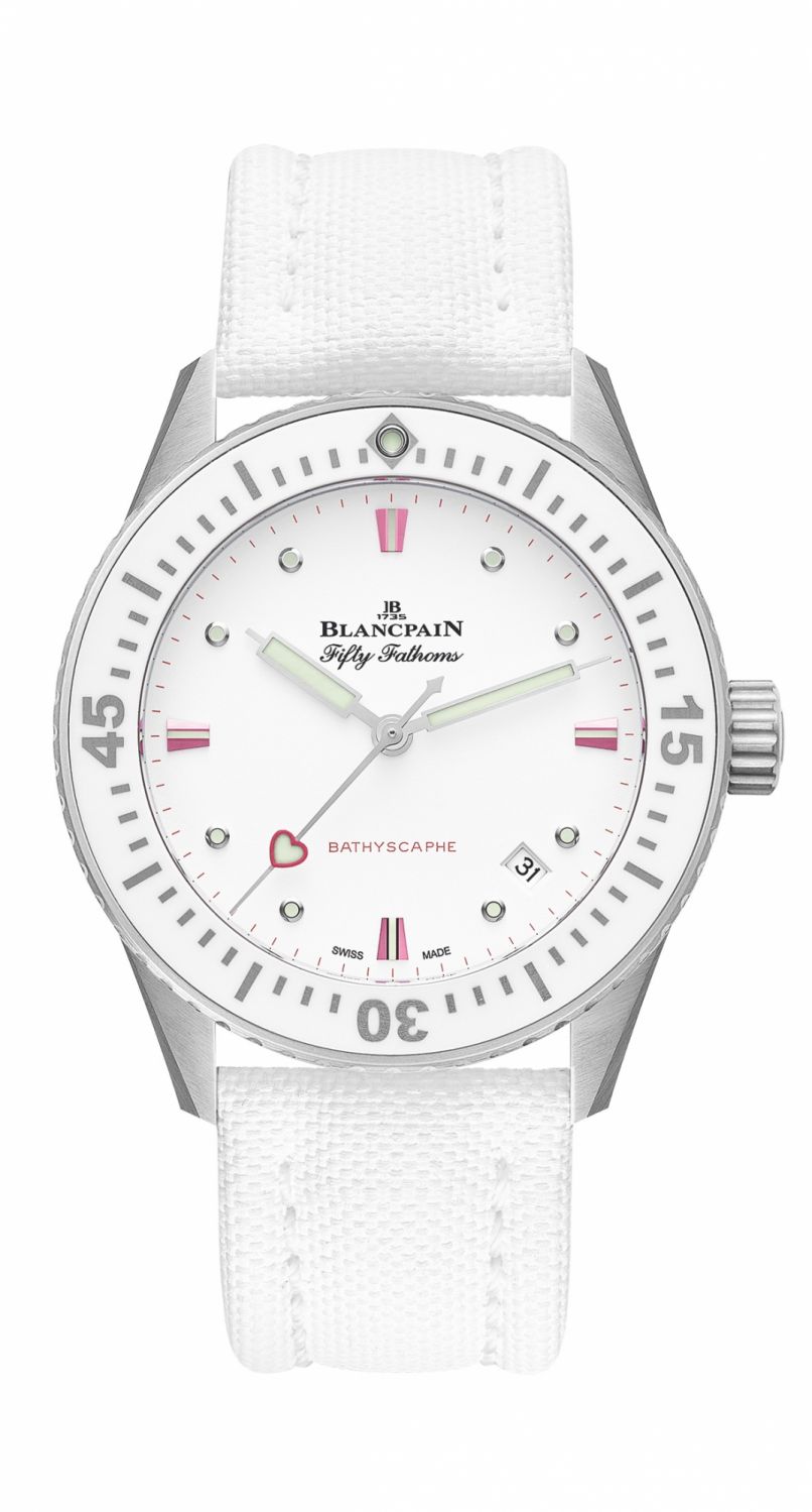Blancpain: A Fifty Fathoms Bathyscaphe in the colours of love