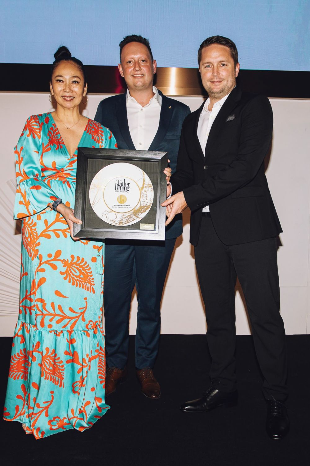 The team from Gordon Ramsay Bar & Grill KL with their Best New Restaurant award (Photo: Daniel Adams)