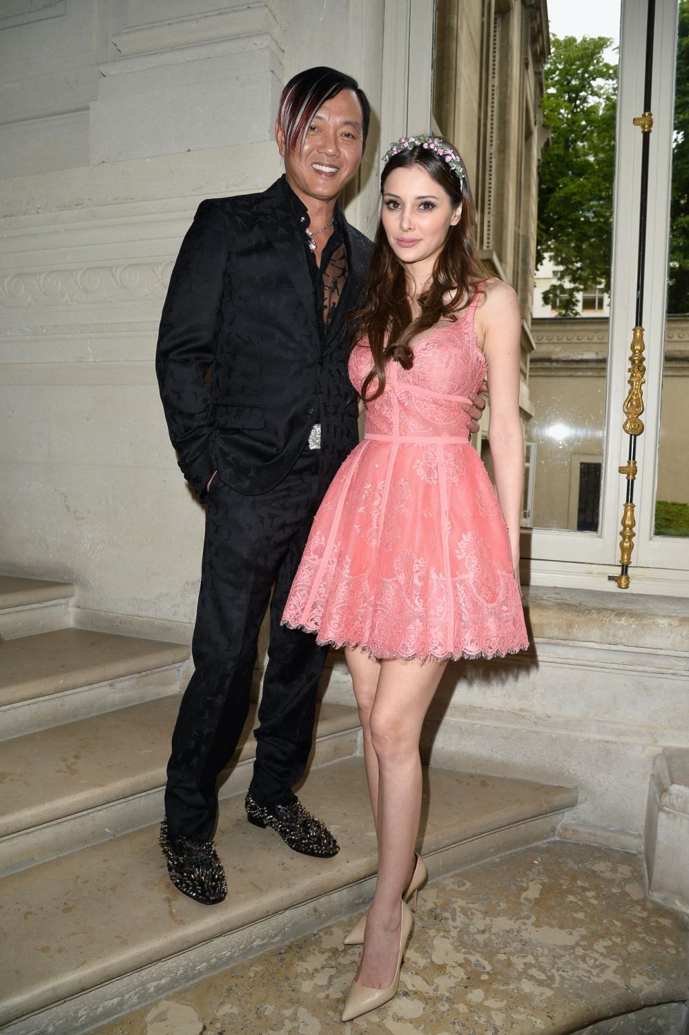 attends the Valentino show as part of Paris Fashion Week - Haute Couture Fall/Winter 2014-2015 at Hotel Salomon de Rothschild on July 9, 2014 in Paris, France.