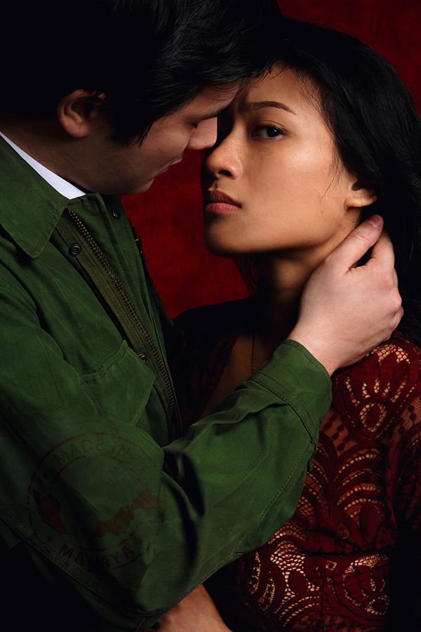 Kai Chalmers and Mila Mohsin as Sir Wilson and Cempaka