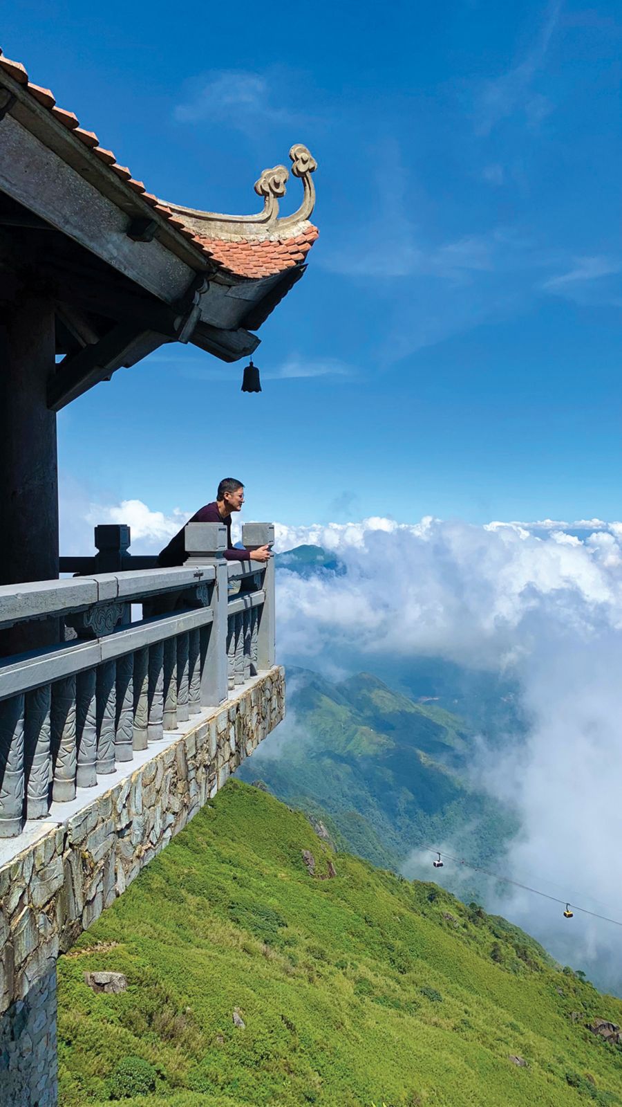The author at Sa Pa’s highest mountain