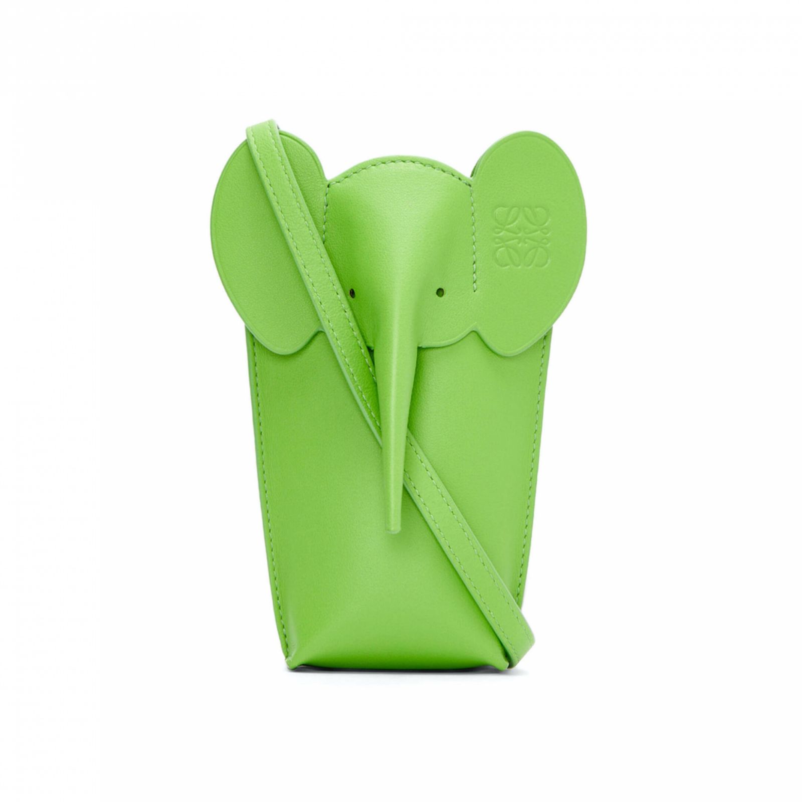 Valentine's Day gifts: Loewe Elephant Pocket in green