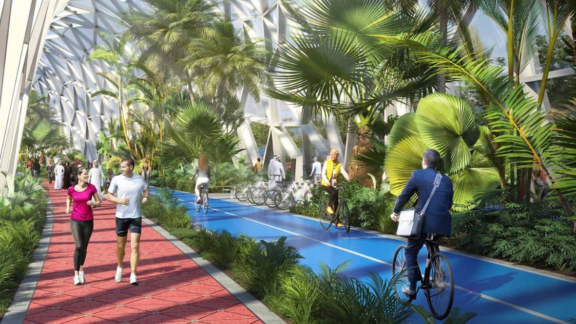 An image of what The Loop, Dubai's sustainable urban highway, should look like. Photo: Courtesy of Urb