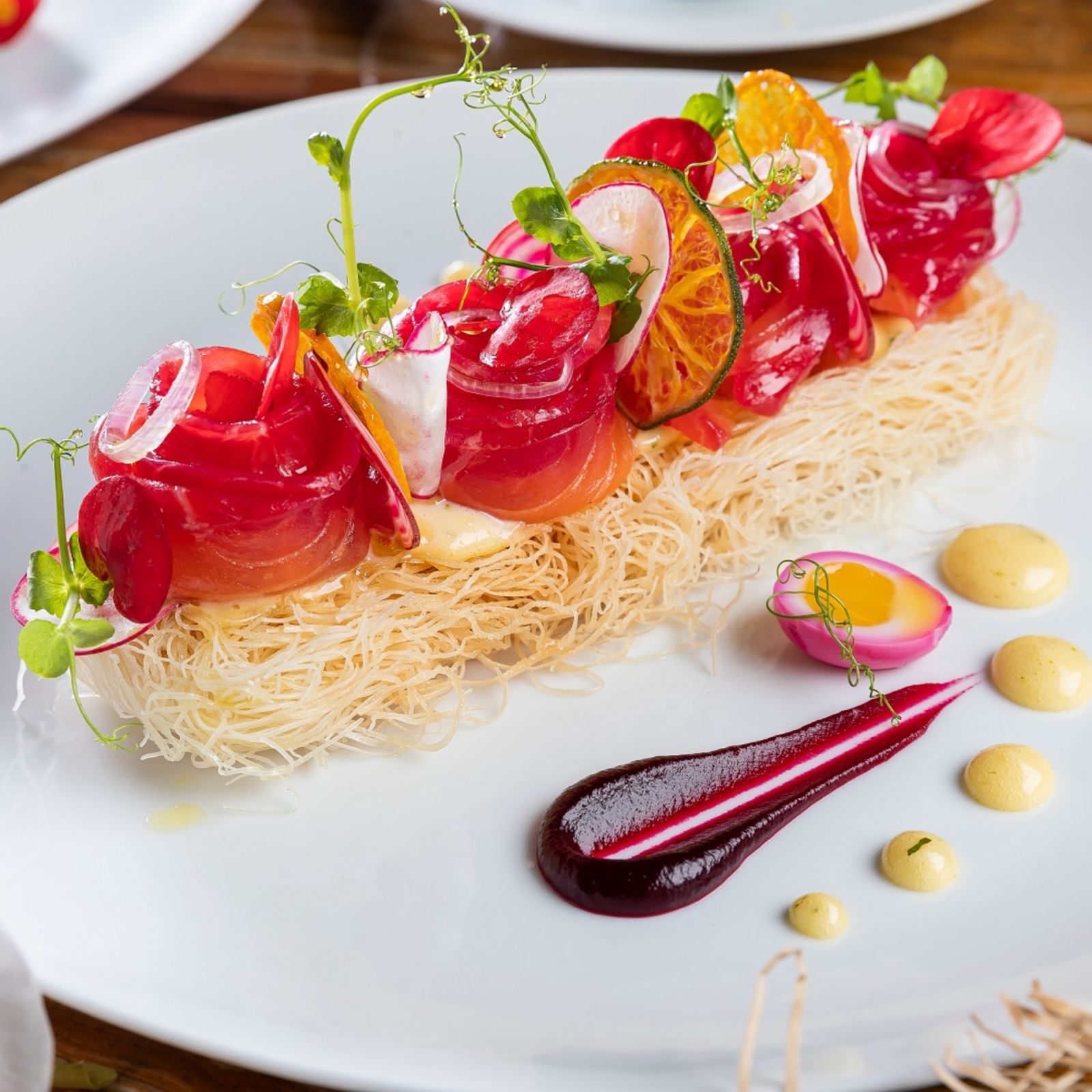 Haliya's cured salmon ensalada