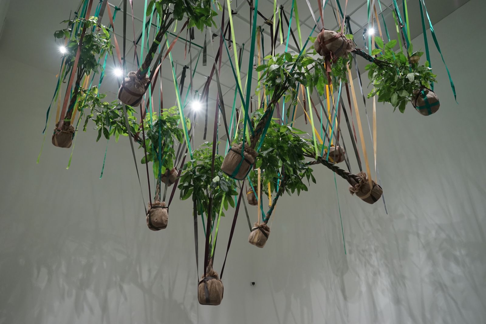 Installation view of Trevor Yeung's Mr. Cuddles Under the Eave (2021) at Pinchuk Art Center, (Photo: Courtesy Trevor Yeung)