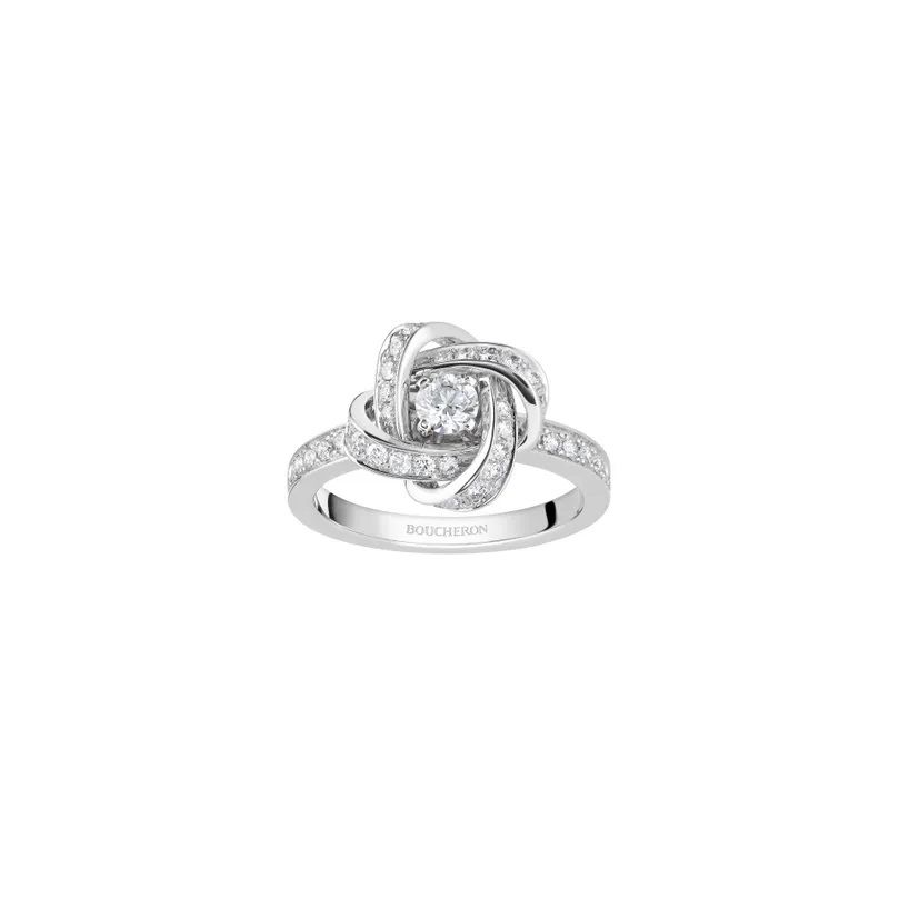 Boucheron Pivoine單鑽戒指